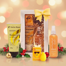 Kit Boddy Splash Vanilla Alleva e Esfoliante Swiss Beauty Maracujá + Brinde